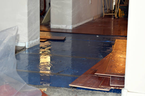 Professional Flood Cleanup technician working in Tewksbury, MA